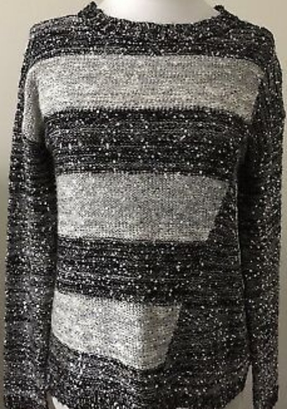 The Limited Black and Gray Sparkle Sweater - Picture 2 of 5